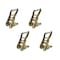 Tie 4 Safe 2" Ratchet Buckle for Tow Truck Tow Dolly Trailer Powersports Slackline, 4PK RB04CK-52-4 - alternate 1